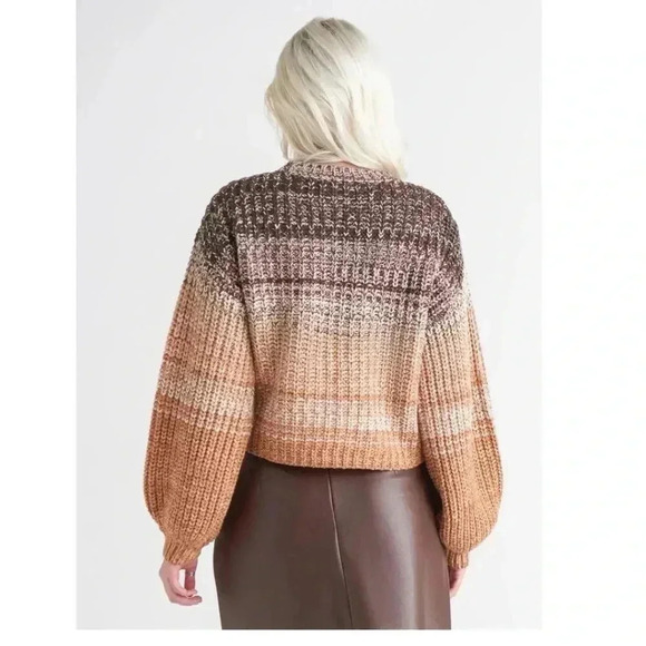 NWT - DEX Crew Neck Ombre Sweater size M - Picture 2 of 7